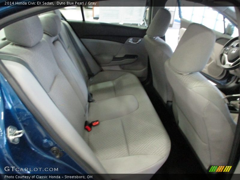 Dyno Blue Pearl / Gray 2014 Honda Civic EX Sedan