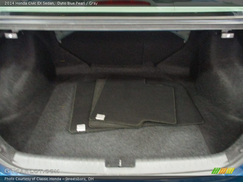 Dyno Blue Pearl / Gray 2014 Honda Civic EX Sedan