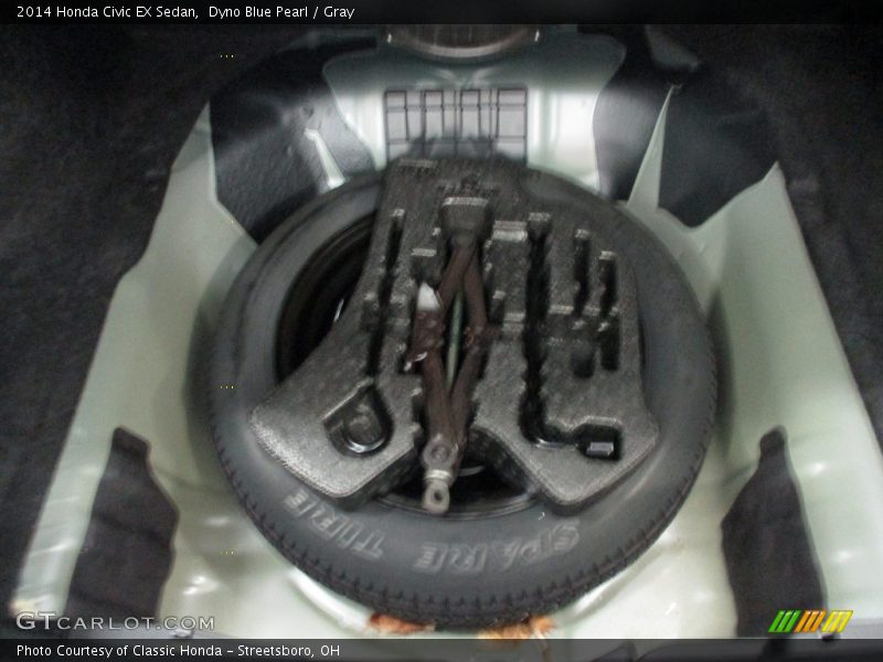 Dyno Blue Pearl / Gray 2014 Honda Civic EX Sedan