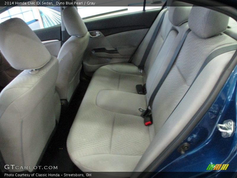 Dyno Blue Pearl / Gray 2014 Honda Civic EX Sedan