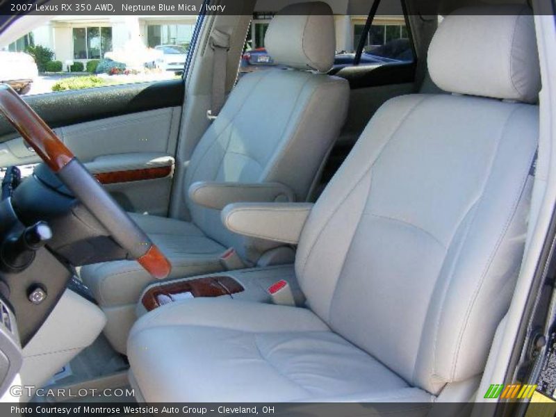 Neptune Blue Mica / Ivory 2007 Lexus RX 350 AWD
