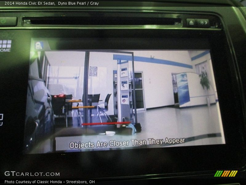 Dyno Blue Pearl / Gray 2014 Honda Civic EX Sedan