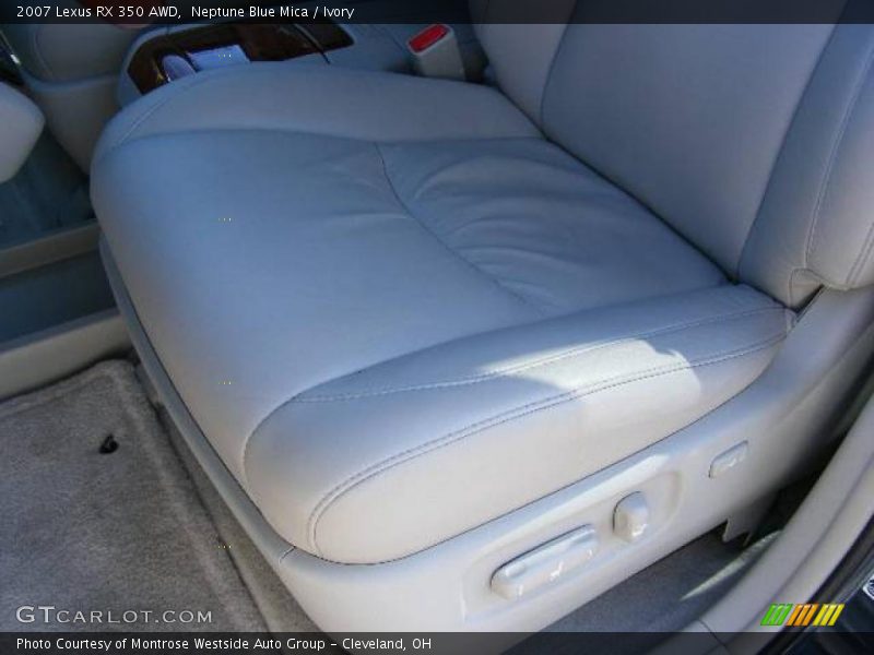 Neptune Blue Mica / Ivory 2007 Lexus RX 350 AWD