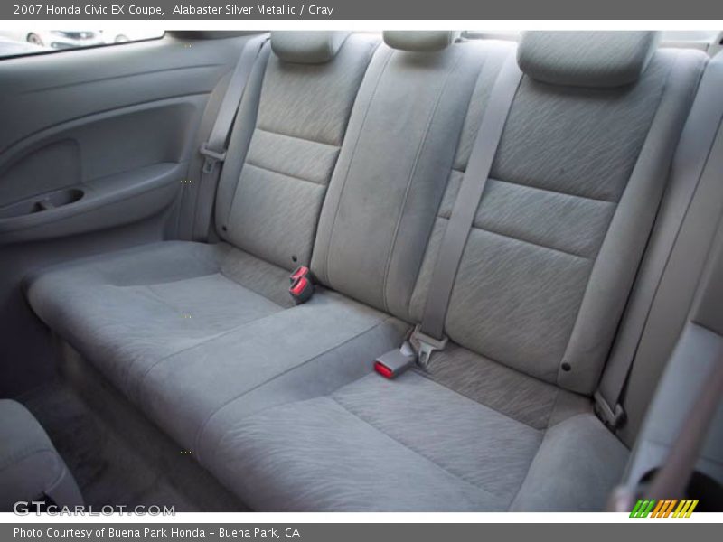 Alabaster Silver Metallic / Gray 2007 Honda Civic EX Coupe