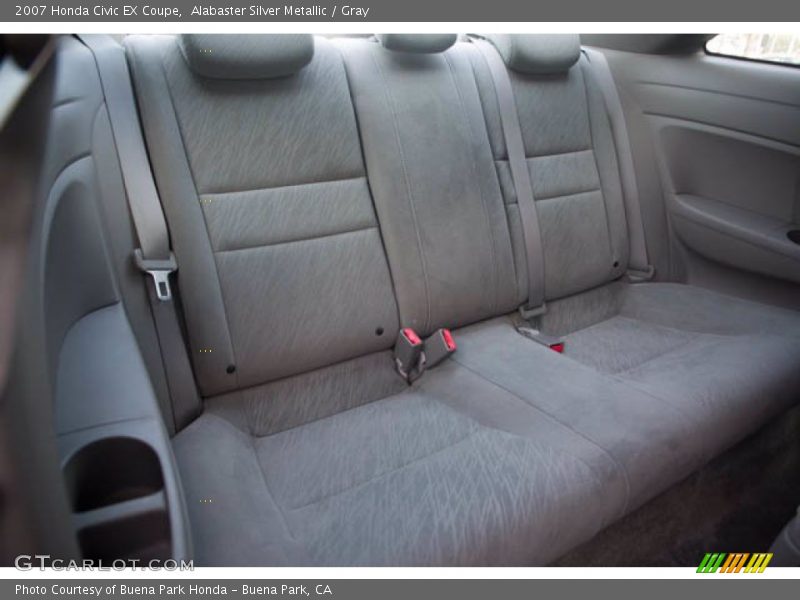Alabaster Silver Metallic / Gray 2007 Honda Civic EX Coupe