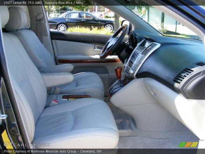 Neptune Blue Mica / Ivory 2007 Lexus RX 350 AWD