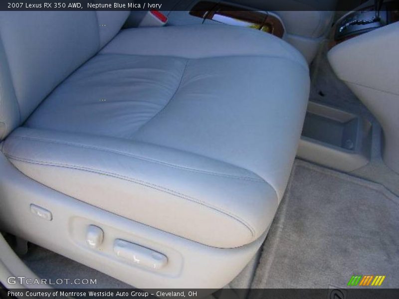 Neptune Blue Mica / Ivory 2007 Lexus RX 350 AWD