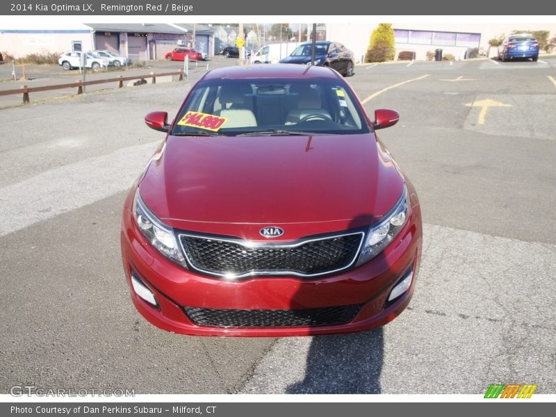 Remington Red / Beige 2014 Kia Optima LX
