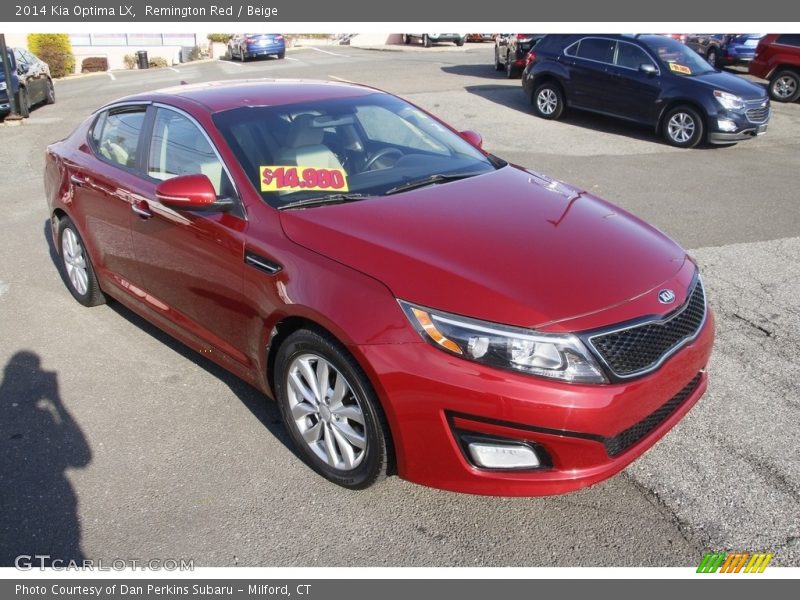 Remington Red / Beige 2014 Kia Optima LX