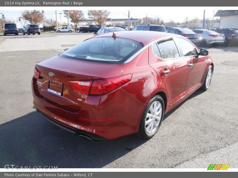 Remington Red / Beige 2014 Kia Optima LX
