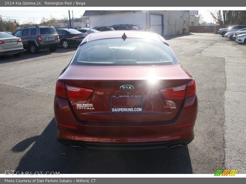 Remington Red / Beige 2014 Kia Optima LX