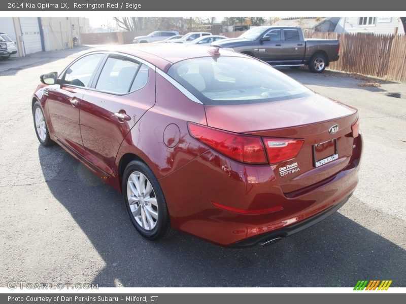 Remington Red / Beige 2014 Kia Optima LX