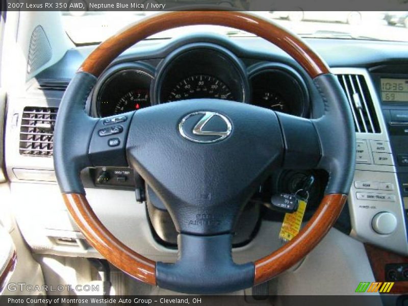 Neptune Blue Mica / Ivory 2007 Lexus RX 350 AWD