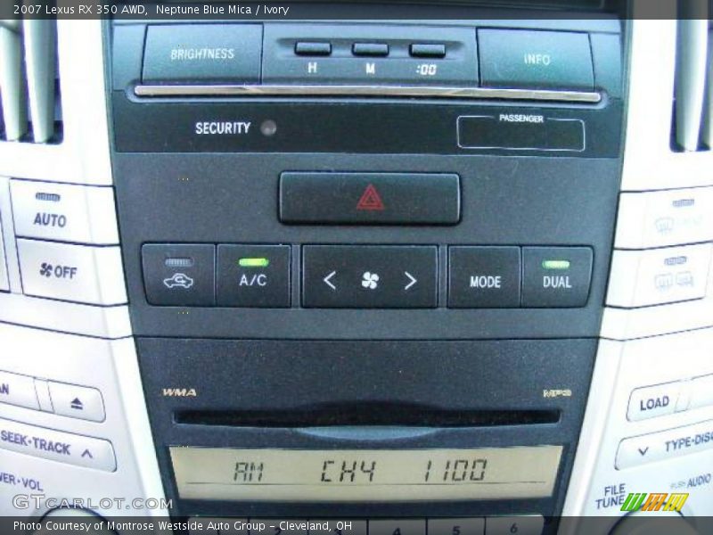 Neptune Blue Mica / Ivory 2007 Lexus RX 350 AWD