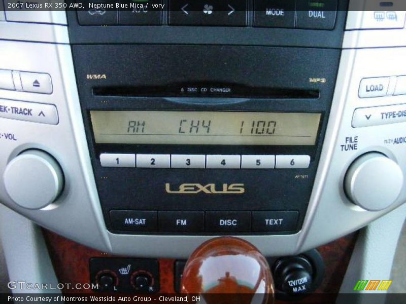 Neptune Blue Mica / Ivory 2007 Lexus RX 350 AWD