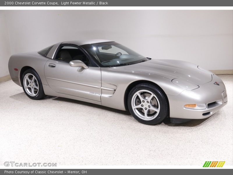 Light Pewter Metallic / Black 2000 Chevrolet Corvette Coupe