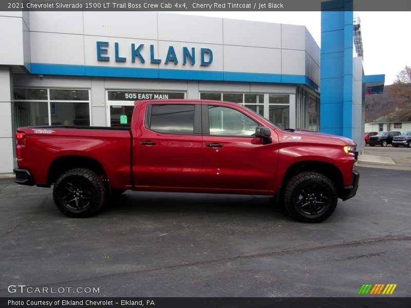 Cherry Red Tintcoat / Jet Black 2021 Chevrolet Silverado 1500 LT Trail Boss Crew Cab 4x4