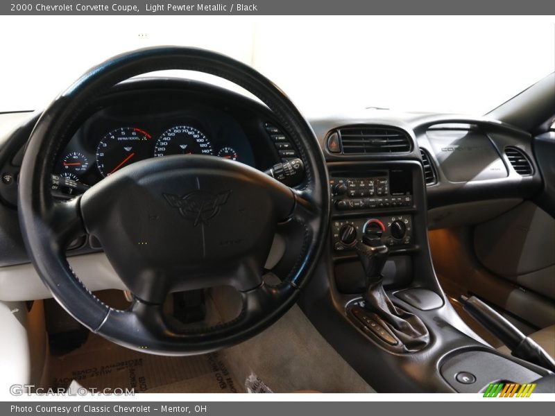 Light Pewter Metallic / Black 2000 Chevrolet Corvette Coupe