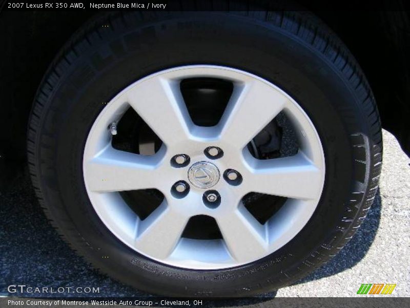 Neptune Blue Mica / Ivory 2007 Lexus RX 350 AWD