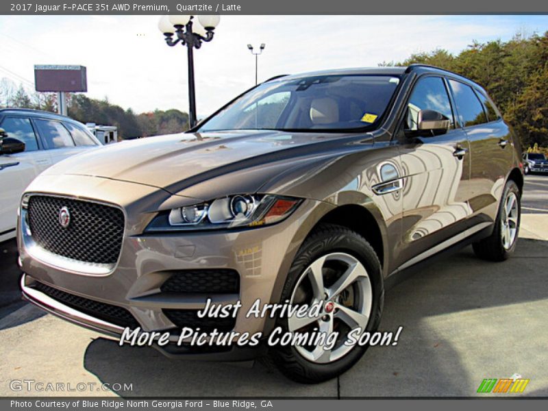 Quartzite / Latte 2017 Jaguar F-PACE 35t AWD Premium