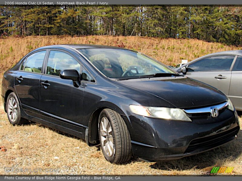 Nighthawk Black Pearl / Ivory 2006 Honda Civic LX Sedan