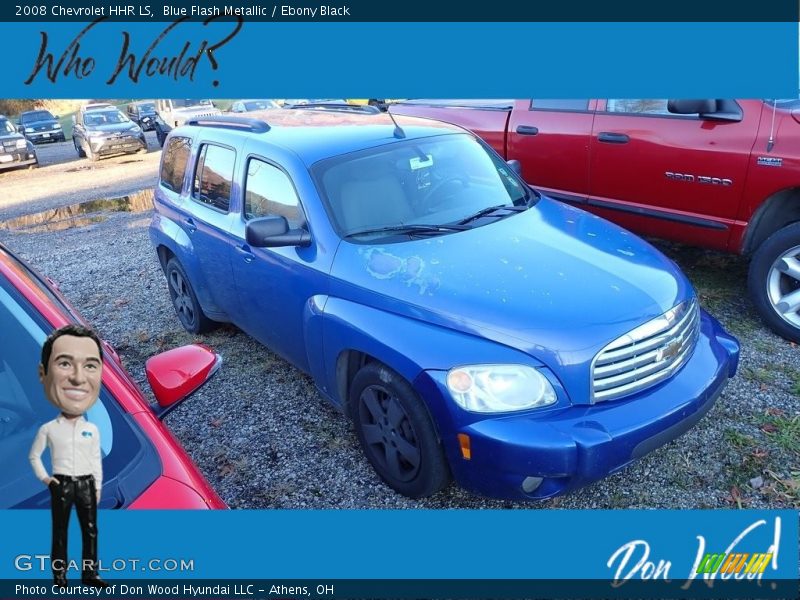Blue Flash Metallic / Ebony Black 2008 Chevrolet HHR LS