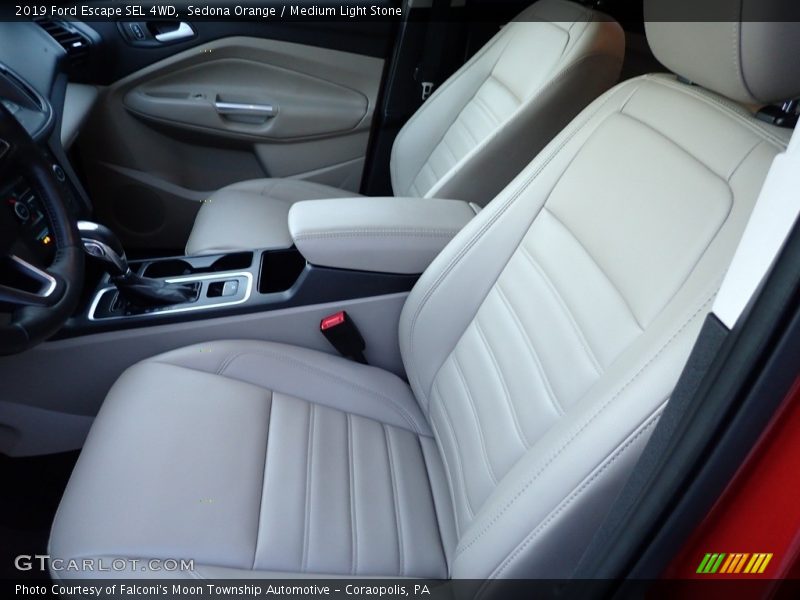 Sedona Orange / Medium Light Stone 2019 Ford Escape SEL 4WD