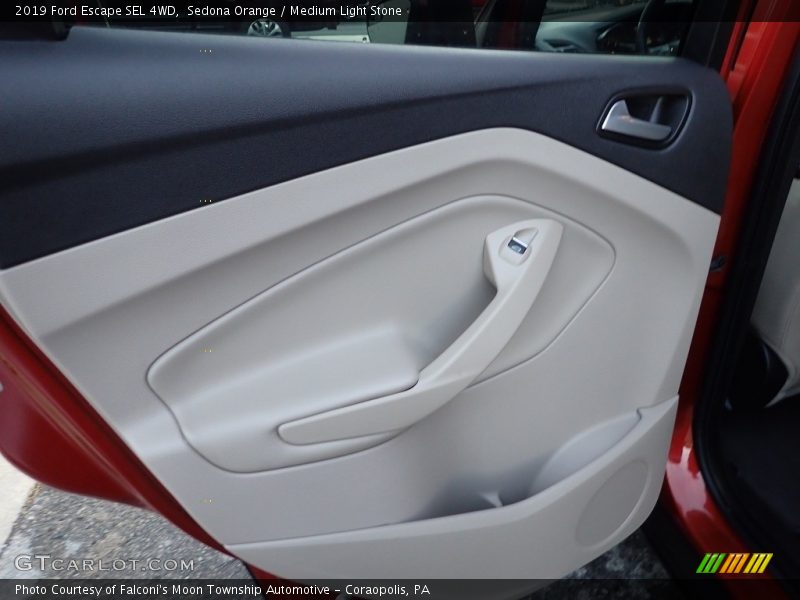 Sedona Orange / Medium Light Stone 2019 Ford Escape SEL 4WD