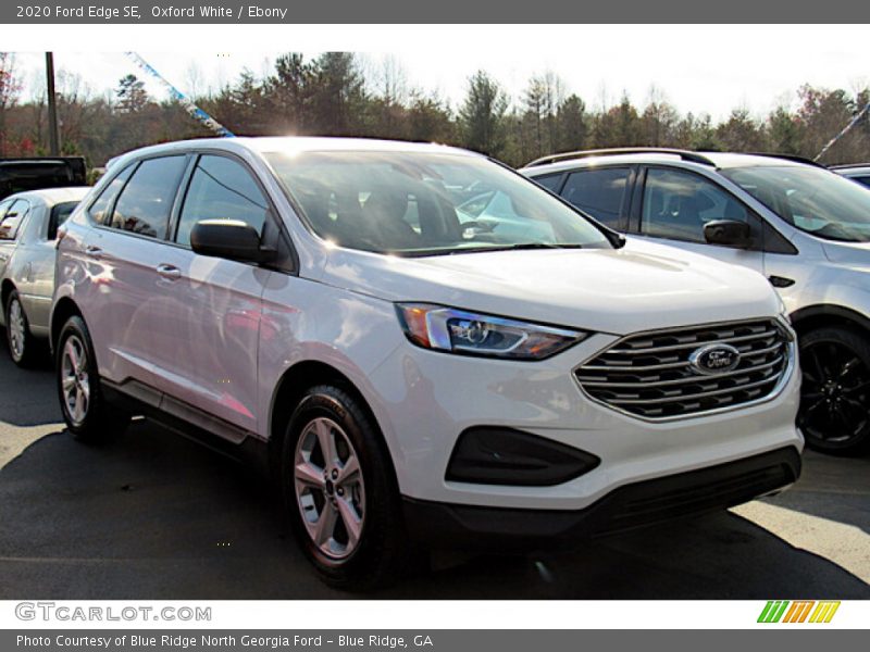 Oxford White / Ebony 2020 Ford Edge SE