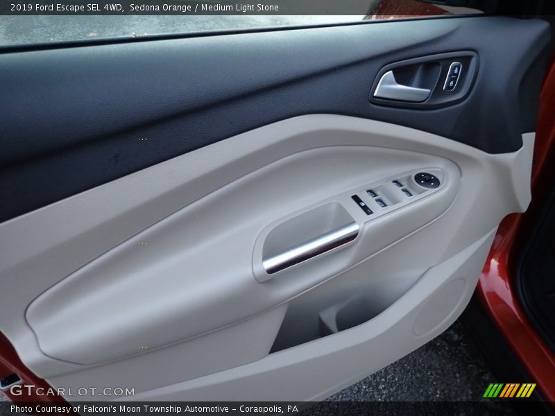 Sedona Orange / Medium Light Stone 2019 Ford Escape SEL 4WD
