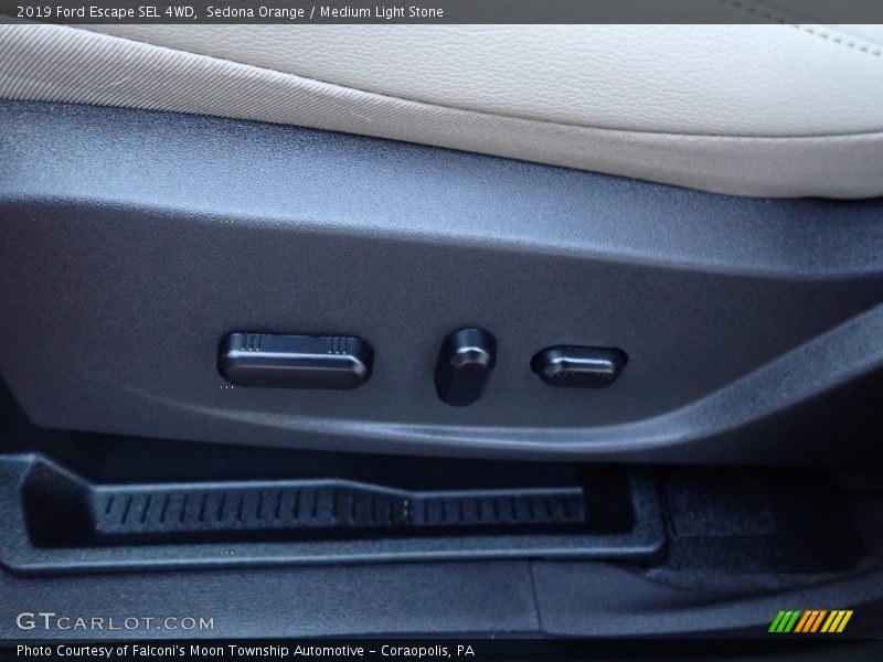 Sedona Orange / Medium Light Stone 2019 Ford Escape SEL 4WD