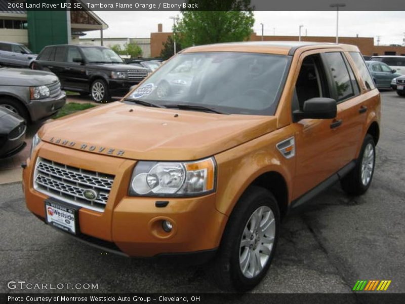 Tambora Flame Orange / Ebony Black 2008 Land Rover LR2 SE