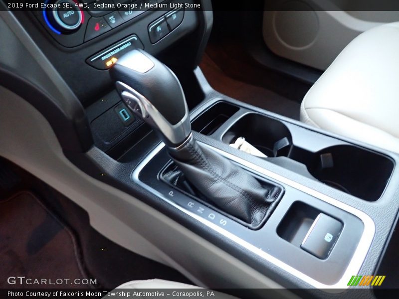 Sedona Orange / Medium Light Stone 2019 Ford Escape SEL 4WD