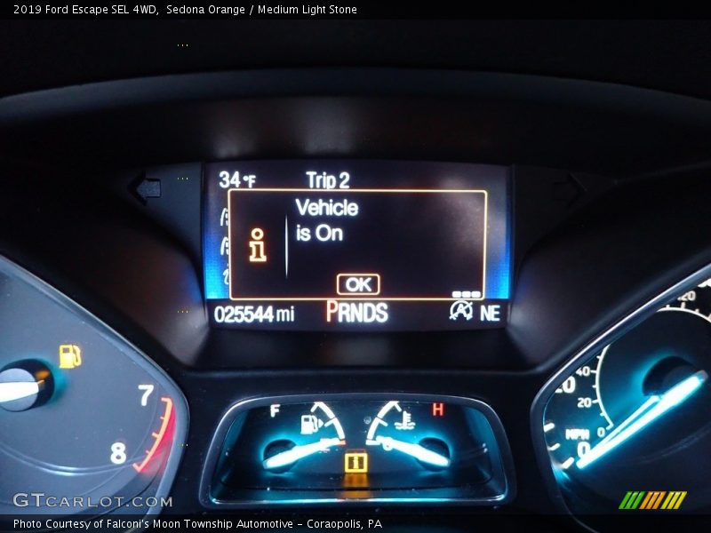 Sedona Orange / Medium Light Stone 2019 Ford Escape SEL 4WD