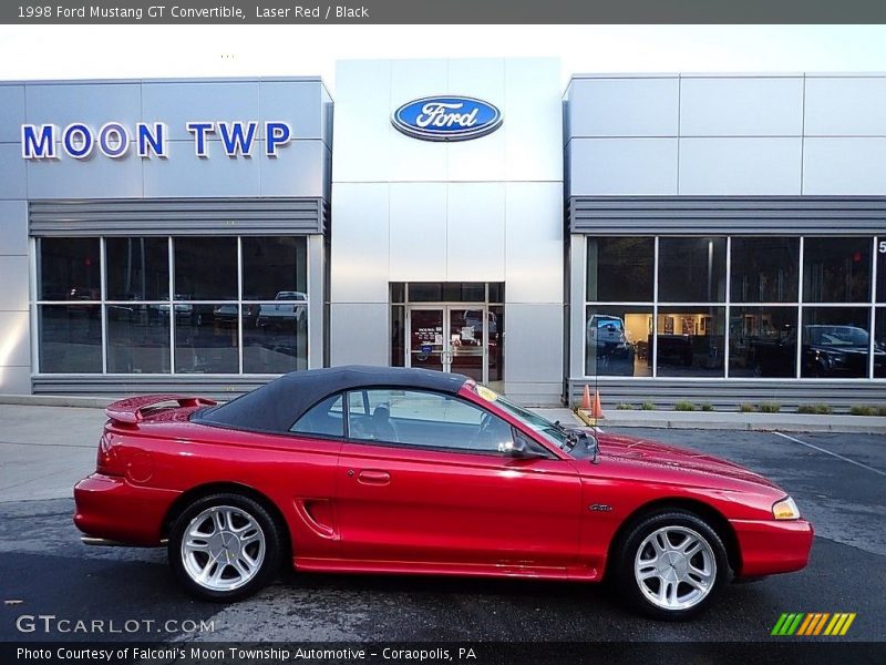 Laser Red / Black 1998 Ford Mustang GT Convertible