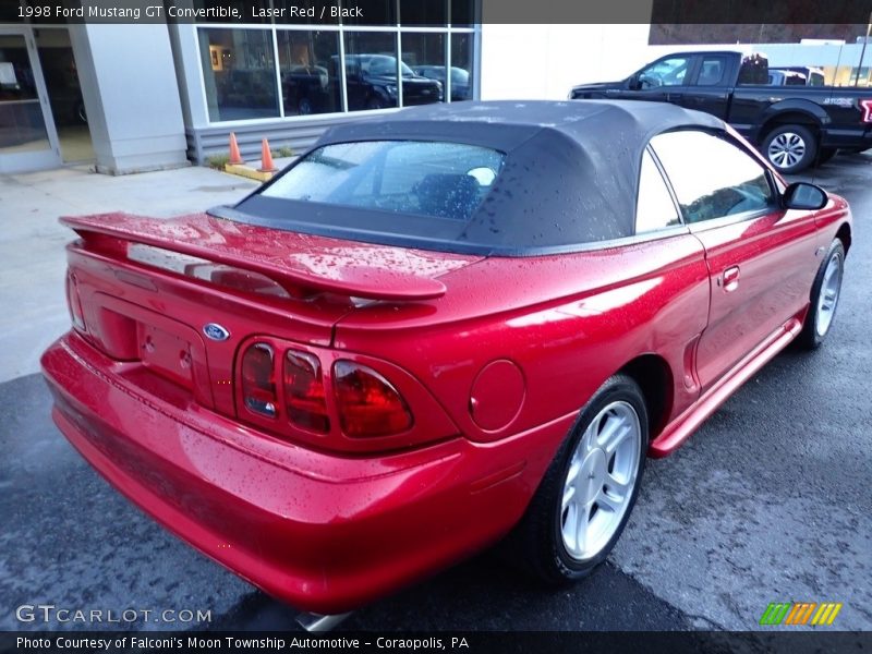 Laser Red / Black 1998 Ford Mustang GT Convertible