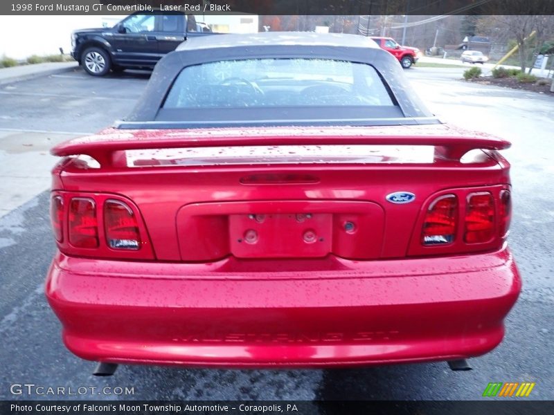 Laser Red / Black 1998 Ford Mustang GT Convertible