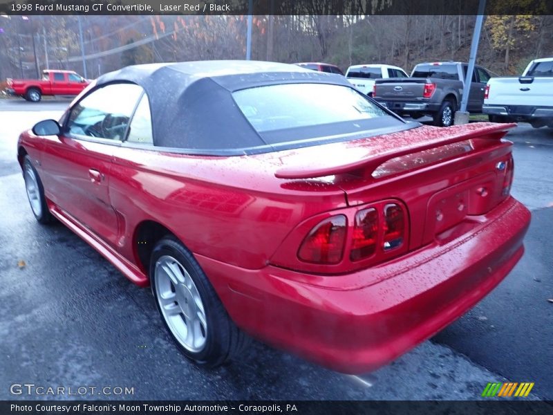 Laser Red / Black 1998 Ford Mustang GT Convertible