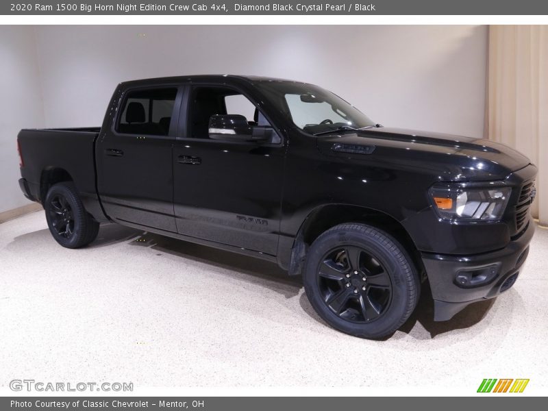 Diamond Black Crystal Pearl / Black 2020 Ram 1500 Big Horn Night Edition Crew Cab 4x4