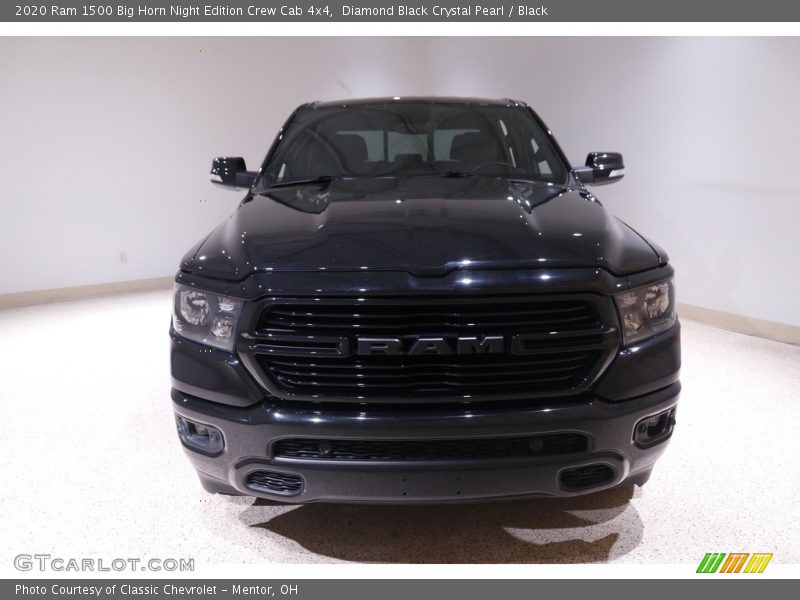 Diamond Black Crystal Pearl / Black 2020 Ram 1500 Big Horn Night Edition Crew Cab 4x4
