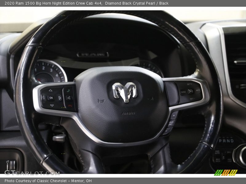 Diamond Black Crystal Pearl / Black 2020 Ram 1500 Big Horn Night Edition Crew Cab 4x4