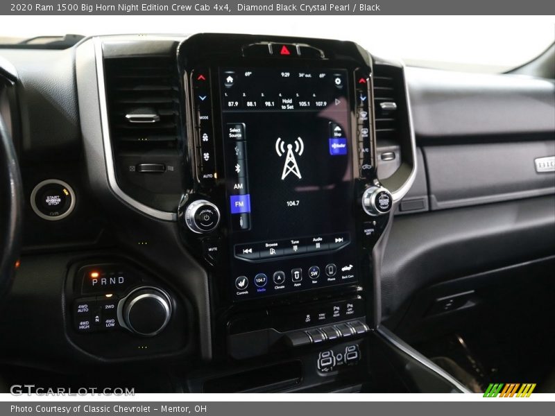Diamond Black Crystal Pearl / Black 2020 Ram 1500 Big Horn Night Edition Crew Cab 4x4
