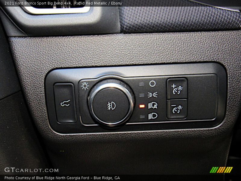Controls of 2021 Bronco Sport Big Bend 4x4