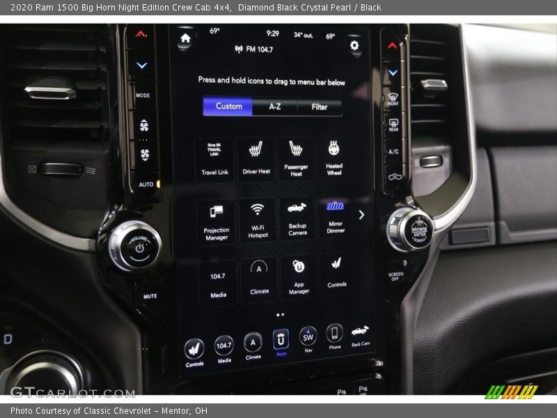 Diamond Black Crystal Pearl / Black 2020 Ram 1500 Big Horn Night Edition Crew Cab 4x4