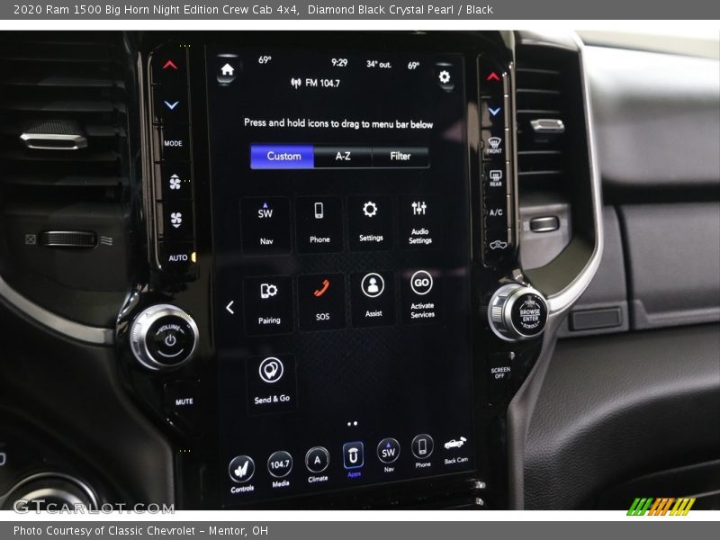 Diamond Black Crystal Pearl / Black 2020 Ram 1500 Big Horn Night Edition Crew Cab 4x4