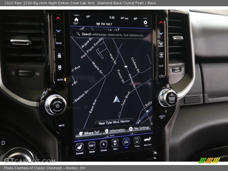 Diamond Black Crystal Pearl / Black 2020 Ram 1500 Big Horn Night Edition Crew Cab 4x4