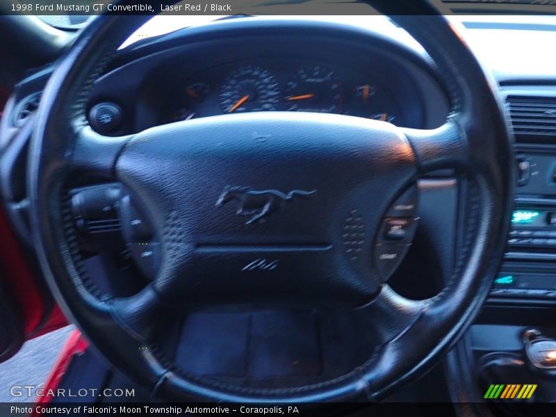 Laser Red / Black 1998 Ford Mustang GT Convertible