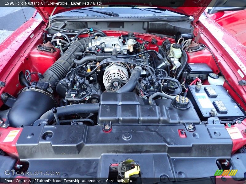 Laser Red / Black 1998 Ford Mustang GT Convertible