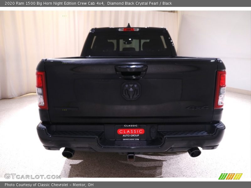 Diamond Black Crystal Pearl / Black 2020 Ram 1500 Big Horn Night Edition Crew Cab 4x4
