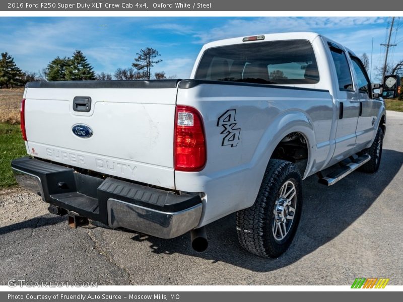 Oxford White / Steel 2016 Ford F250 Super Duty XLT Crew Cab 4x4
